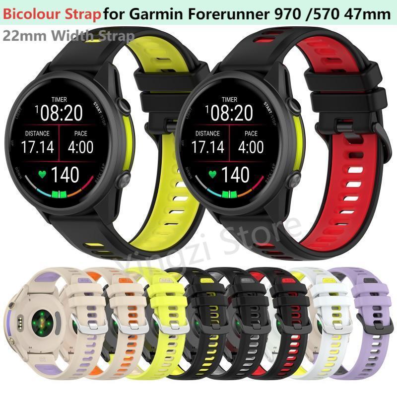 Two Color Silicone Strap 22MM  - đánh giá và giá Silicone Watch Band 22Mm