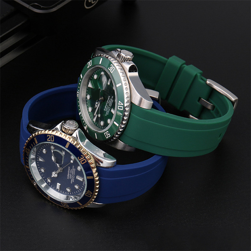 Curved Interface Rubber Strap  - đánh giá và giá Rolex Watch Submariner