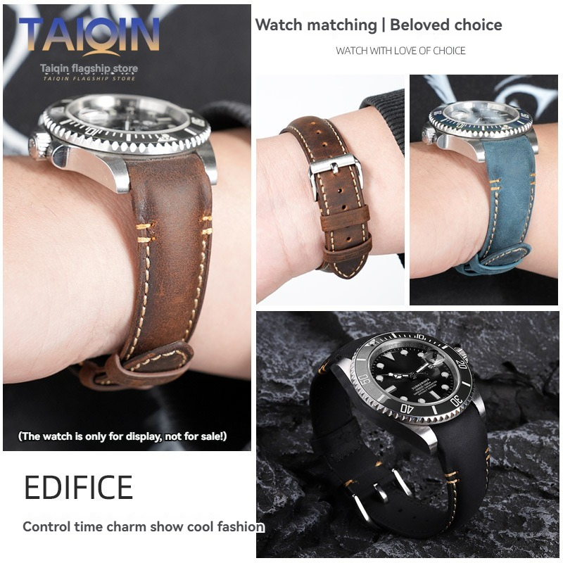 20 22mm Curved end Retro matte - đánh giá và giá Suede Strap Watch