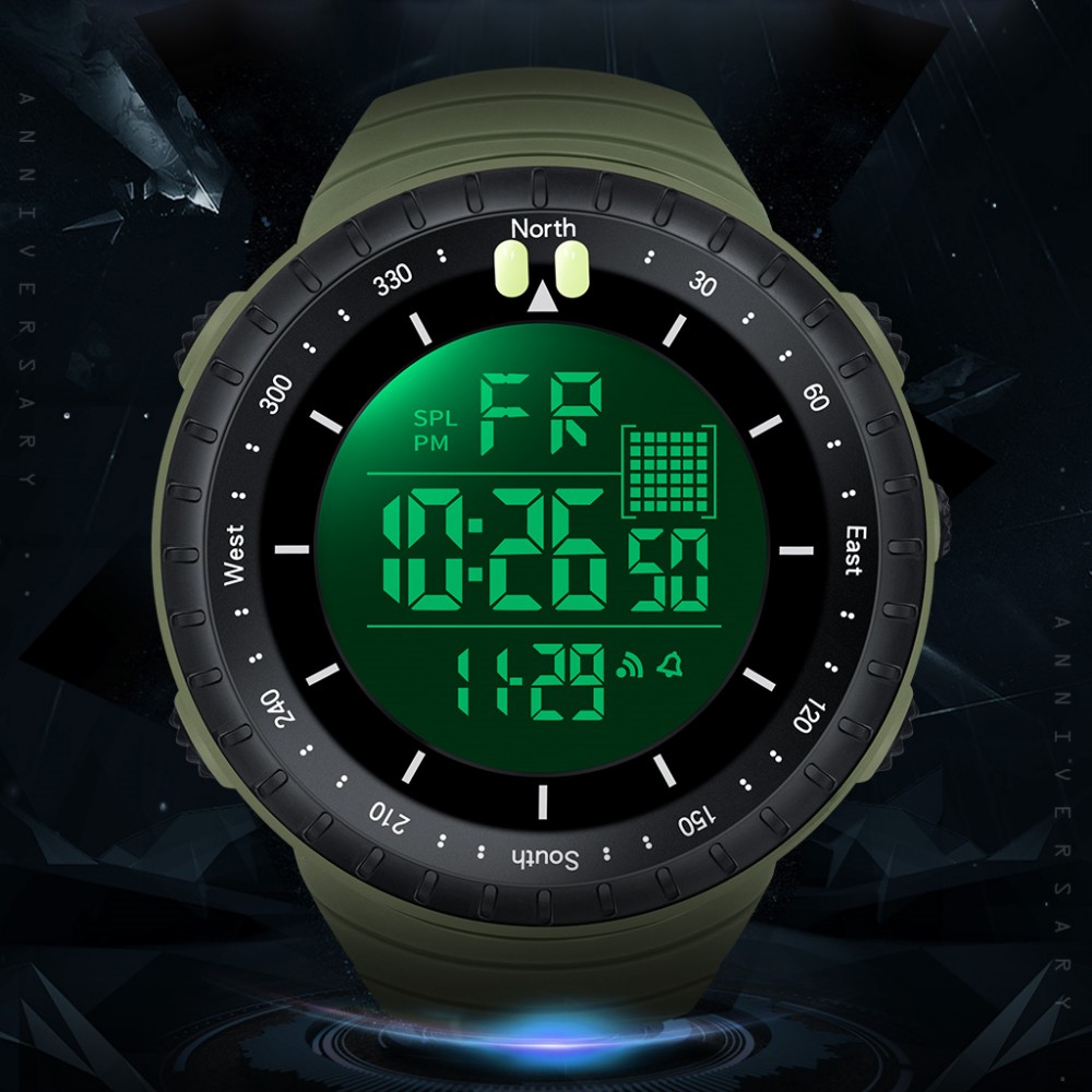 SYNOKE Outdoor Military Digita - đánh giá và giá Canvas Strap Watch