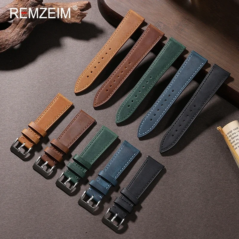 Crazy Horse Quick Release Leat - đánh giá và giá Suede Strap Watch