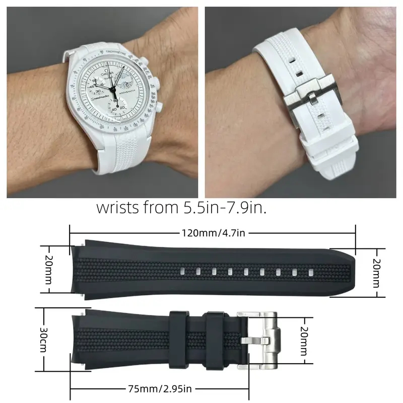 20mm Curved End No Gap Silicon - đánh giá và giá Omega Watch Speedmaster